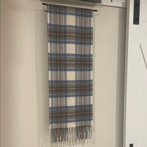 Stewart Muted Blue Cashmere Scarf